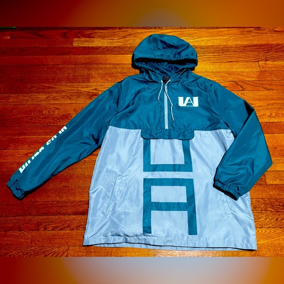 My Hero Academia 1/4 Zip Windbreaker Pullover Anime Jacket (XL) - Picture 1 of 9